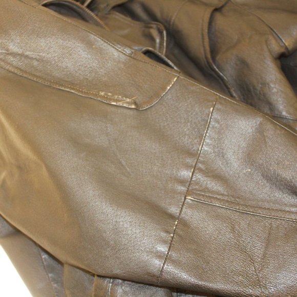 Wilsons Black Leather Jacket with Butterfly - Picture 10 of 12